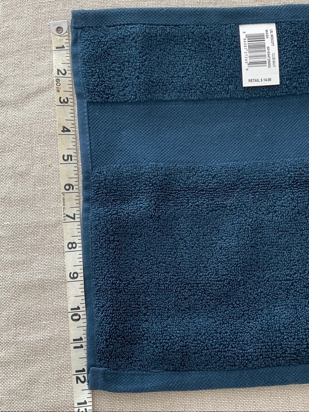 Lauren Ralph Lauren Navy Blue Wash Cloths - Set of 3